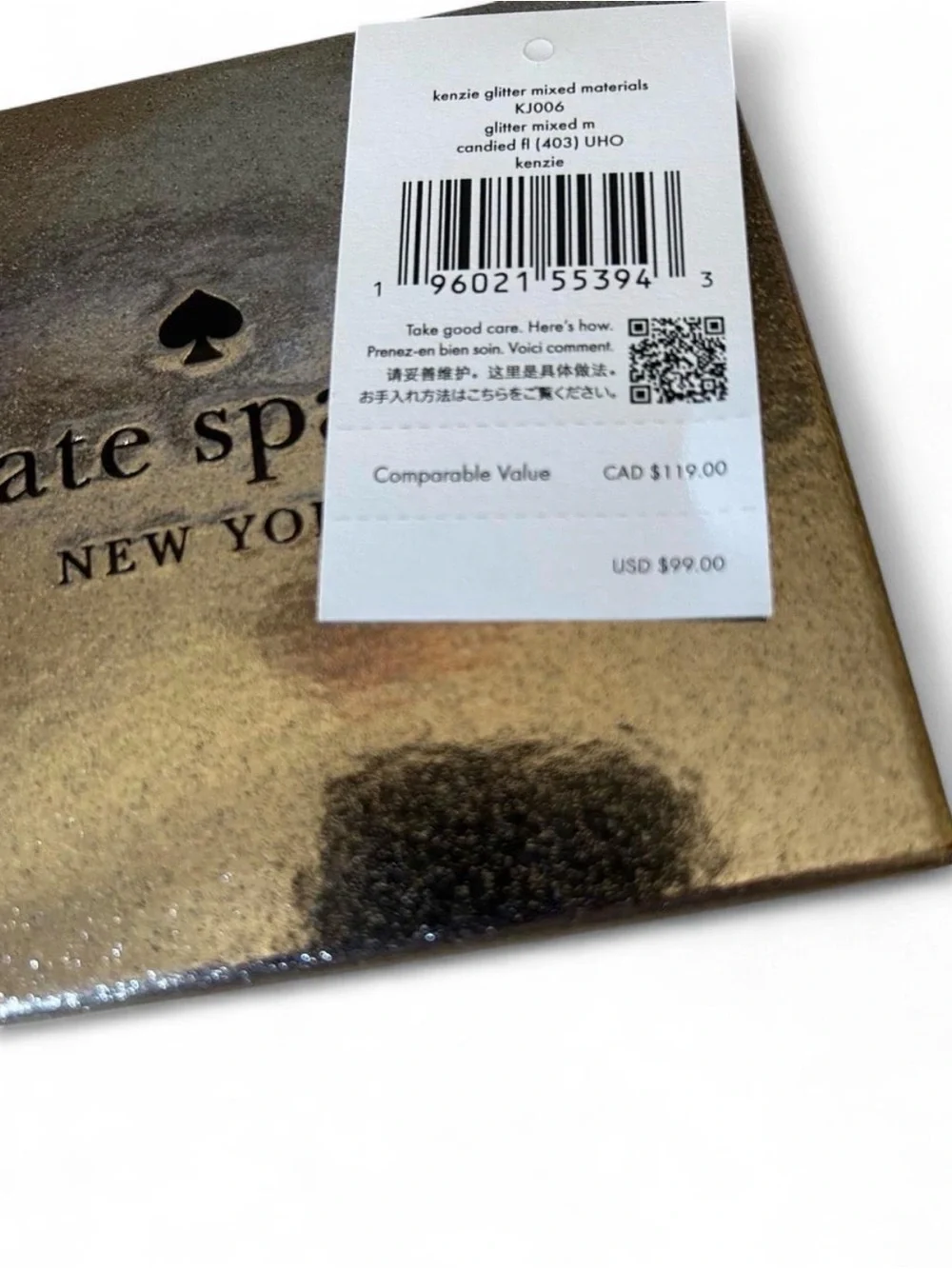 Kate Spade Glitter Cardholder Wallet